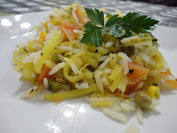 Arroz temperado de panela I
