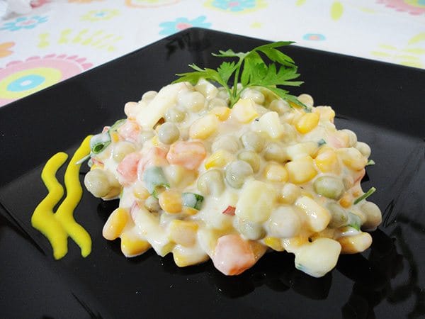Salada rápida de maionese
